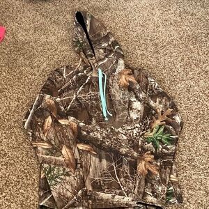 Realtree Camouflage Hoodie with Blue Accent